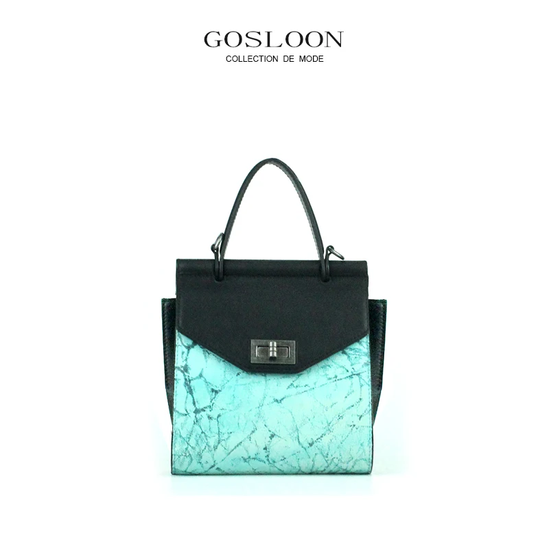 

GOSLOON-W9 2022 Hand-Painted Limited Edition Crossbody Bag Leather New All-match Shoulder Handbag Original Luxury Brand