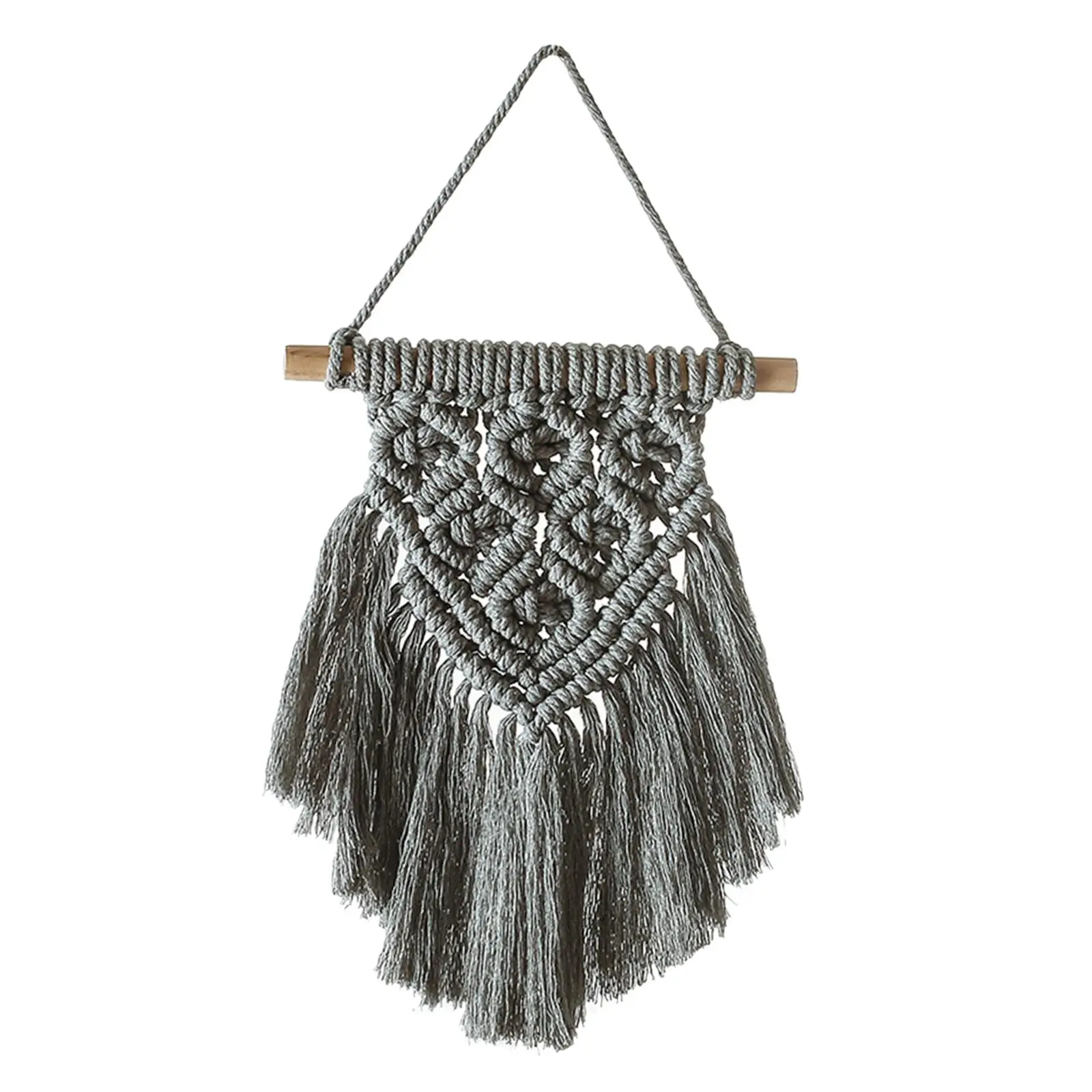

Macrame Wall Hanging Tassel Tapestry Bohemian Woven Rope Wall Decor Hanging Wall Blanket for Dining Room Living Room Bedroom