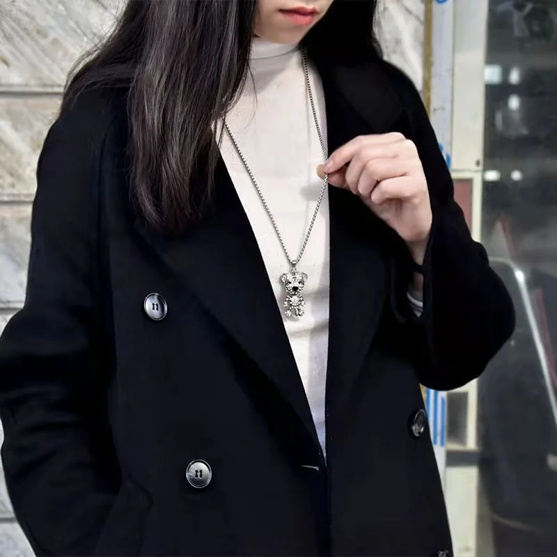 

Изысканный тренд ожерелье с тигром модная индивидуальность год Тигра подвеска благоприятное животное нишевая цепочка с ключицами женский подарок