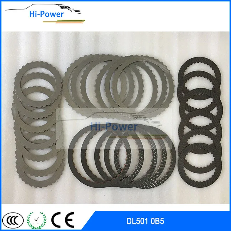 

New Orginal DL501 0B5 7 Speed Automatic Transmission Clutch Friction plate kit and steel Kit fit for AUDI OB5 DL501