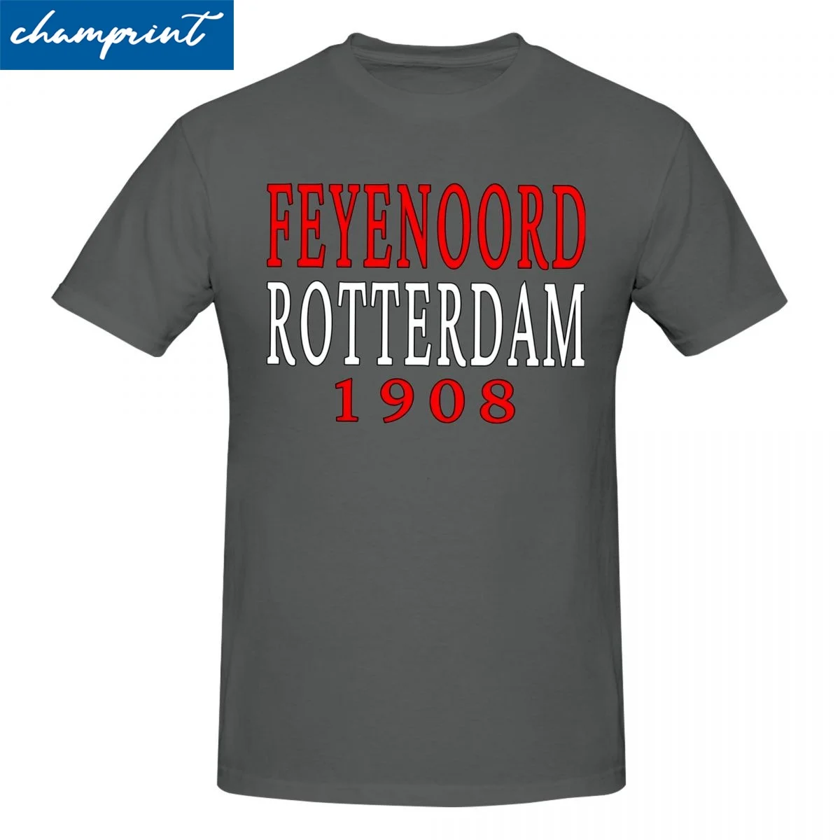 Мужские и женские футболки Feye-noords Rotterdam 1908 топы из чистого хлопка модная футболка