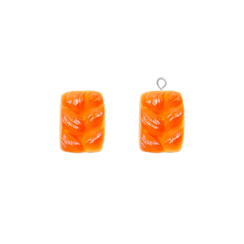 

Cinmo 5/10Pcs New In Toast Bread Resin Charms Mini Diy Food Necklace Dangle Pendants Cute Earring Accessories For Jewelry Making