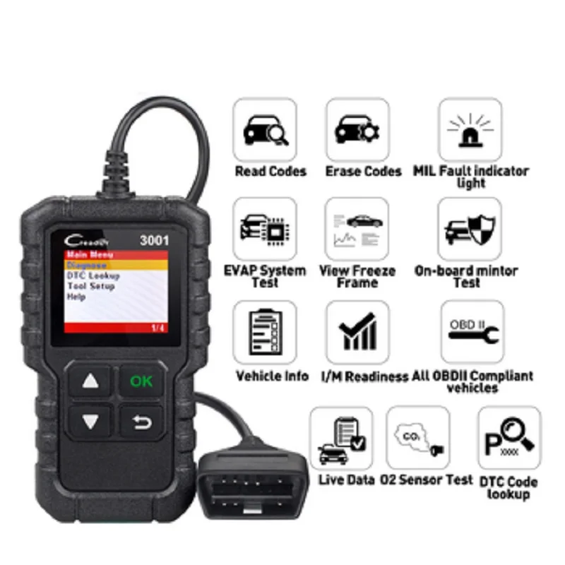 Launch x431 cr3001 obd2 инструкция