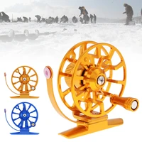 full metal ultra light former ice fishing reel fly fishing wheel aluminum alloy support right hand for ocean boat rock fshing