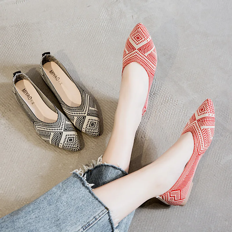 Туфли женские в полоску удобная мягкая обувь для вождения лоферы повседневные