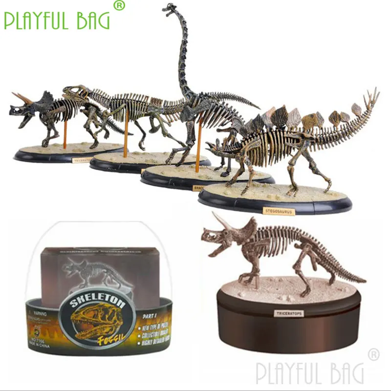 

Children's educational toys 4D assembly model fossil skeleton dinosaur simulation animal model gift Christmas wd20