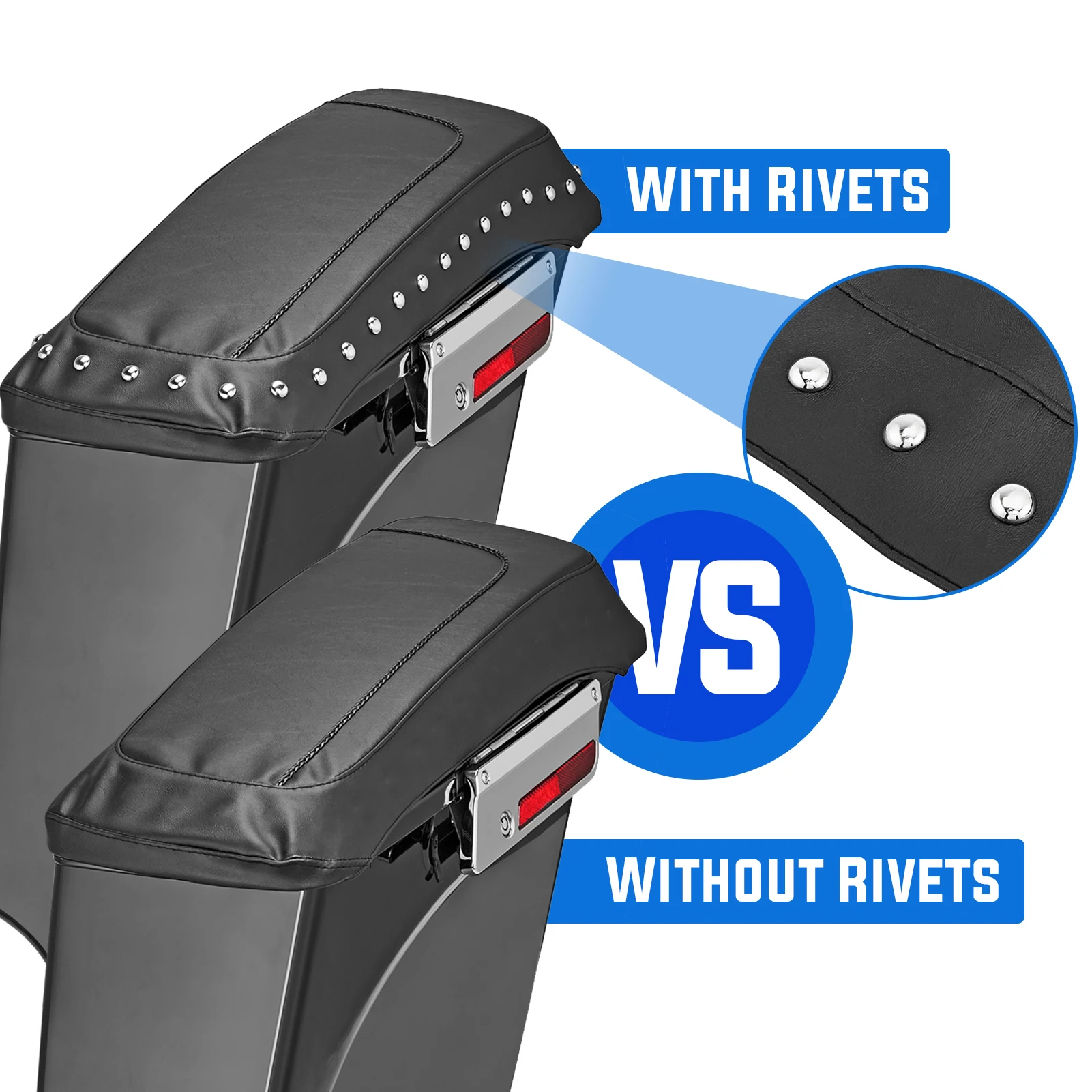 Чехлы для мотоциклетных сумок водонепроницаемые чехлы с заклепками от дождя и