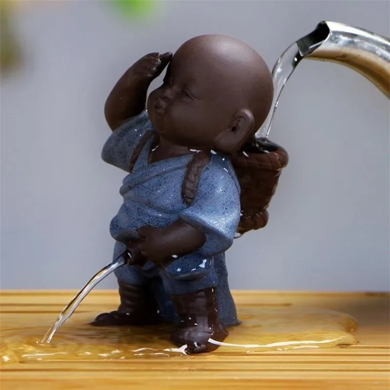 

Креативное украшение для чая и домашних животных, китайское народное искусство, фиолетовая глина, украшение для дома, фигурки, маленький мо...