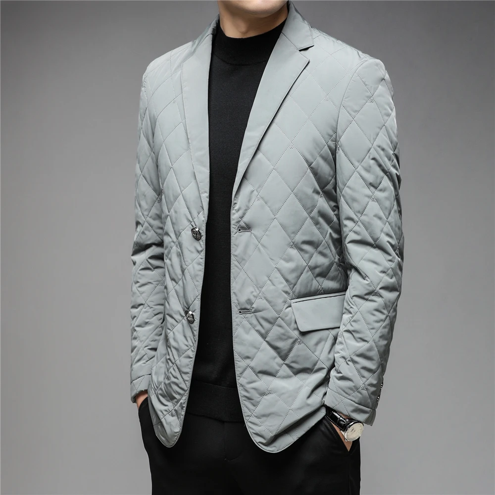 COODRONY Brand 90% White Duck Down Blazer Men Clothing Winter New Arrival Business Casual Suit Parka Soft Warm Jacket Coat Z8184