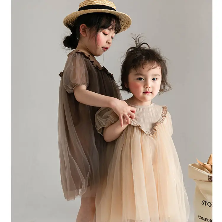 

Freely Move New Kids Dresses for Girls Summer Girl Dress Child Baby Sweet Princess Dress Ruffles Mesh Dress Baby Girl Clothes
