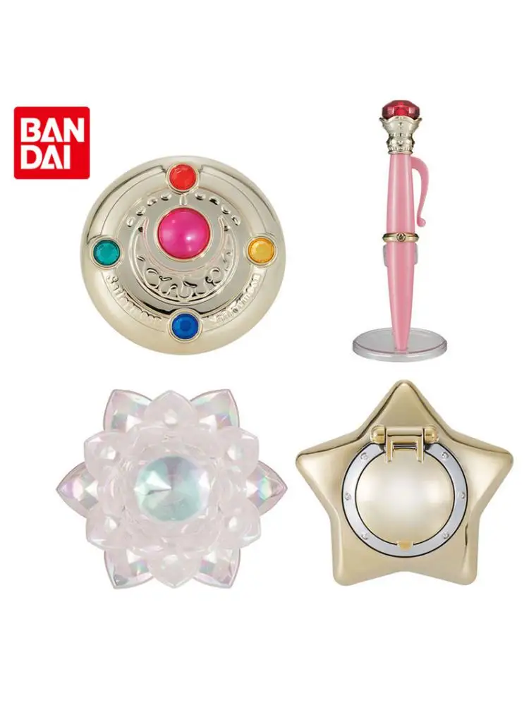 

Gashapon Sailor Moon Transformation Brooch Pen Starry Sky Music Box Phantom Silver Crystal Cute Anime Action Figures Toys