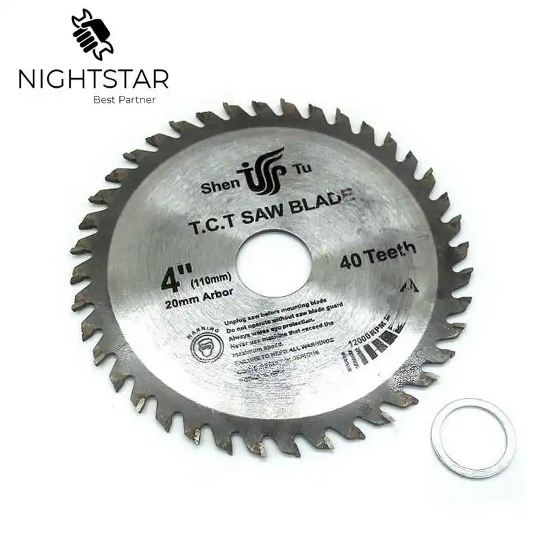 4 Inch 40Teeth Circular Saw Blades Tungsten Steel Alloy Saw Blades for Wood Aluminum Cutting 110mm TCT Saw Blades