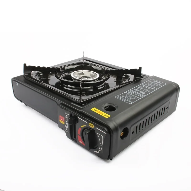 

Outdoor Cassette Barbecue Grill Camping Picnic Gas Heating Stove Oven Furnace Cooktop Non-Stick Roasting Plate Pan BBQ Burner