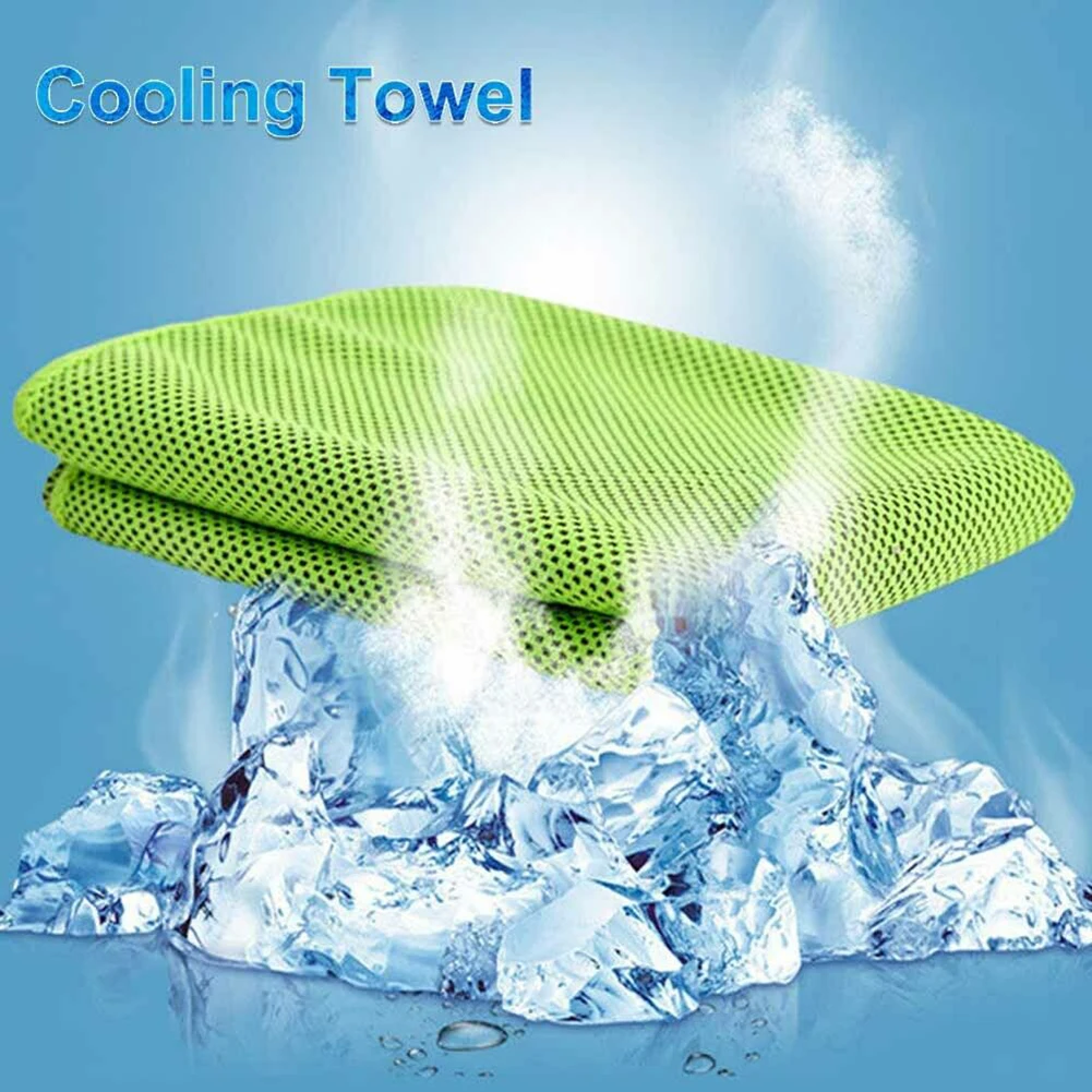 

Охлаждающее полотенце для льда, быстросохнущее полотенце из полиэстера, розовое, красное, зеленое и синее полотенце для занятий спортом на ...