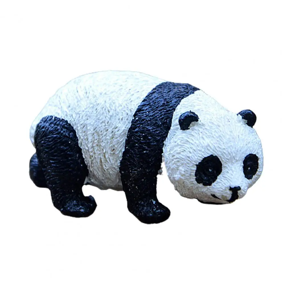 

Vivid Panda Statue Attractive Precisely Detail Realistic Looking Panda Figurine for Yard