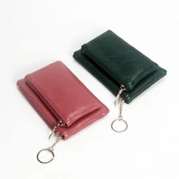 fashion women men kids mini wallet ladies double zipper coin purse multifunctional small coin credit card key ring wallet