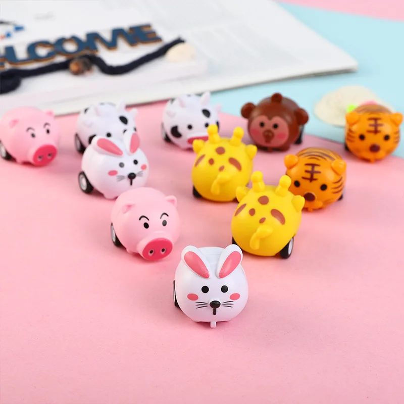 

12pcs Cute Animal Pull Back Car Kids Birthday Party Favor Toys Baby Shower Guest Gift Souvenir Boys Girl Giveaway Pinata Fillers