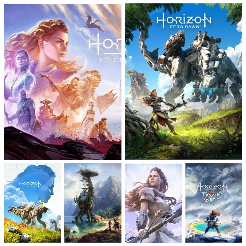 

Diy Forbidden West Sries Game Horizon Zero Dawn Diamond Painting Aloy Woman Warrior Mosaic Cross Stitch Handwork Home Decor