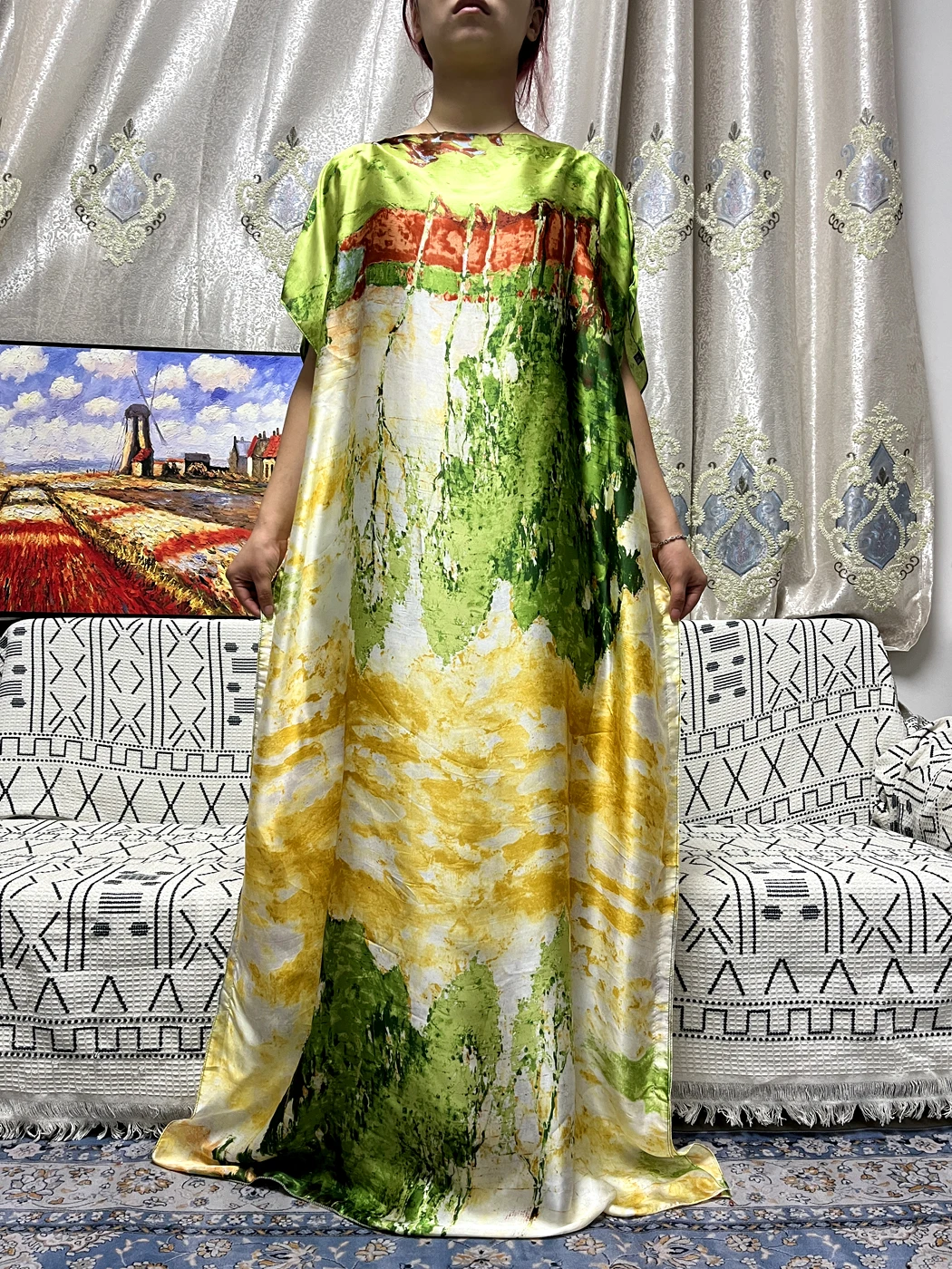 Мусульманские Абайи для женщин модные комплекты с тюрбаном и поясом хиджаб