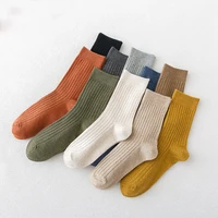 men cotton socks 5pairs casual harajuku solid color comfortable business stripe fun socks soft simple fashions sports sox gift