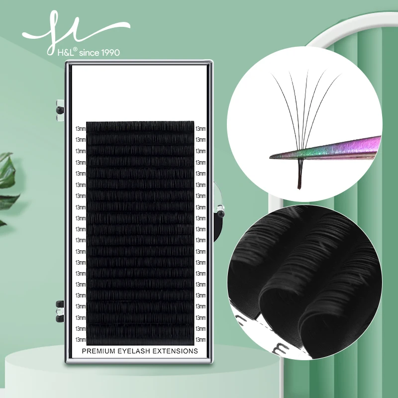 

Women Makeup Tools Eyelashes Extensions Supplies 20 Rows 50 Sets No Residue Black Color Natural Look