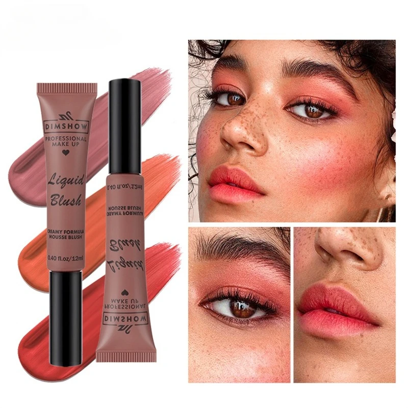 Жидкая пудра-Румяна 12 мл матовое покрытие стойкий эффект яркий цвет