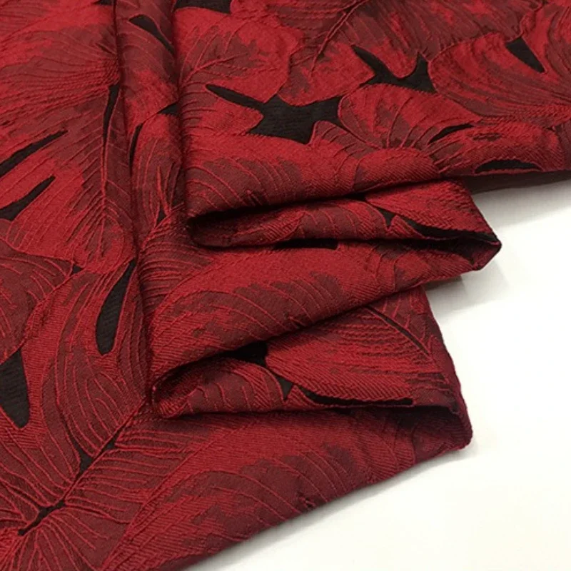 Жаккардовая ткань винтажное весенне-осеннее платье с темным узором в виде