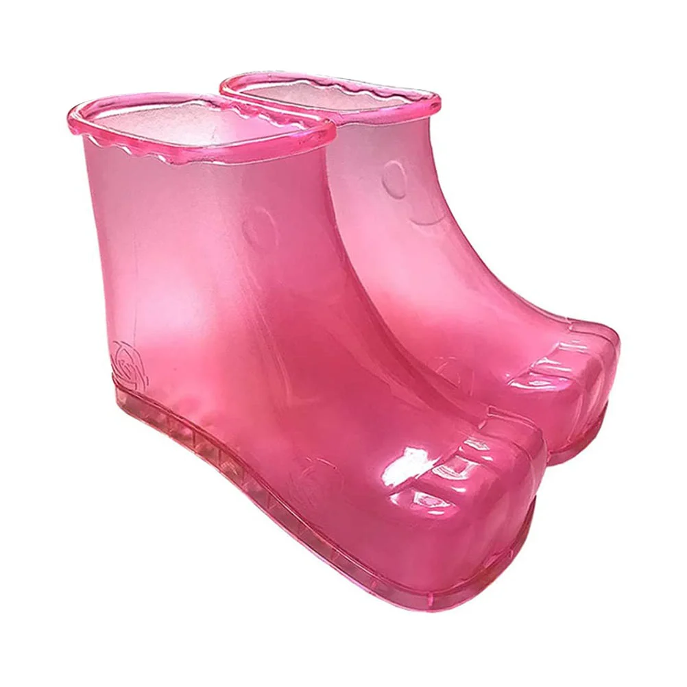 

2 Pcs High Foam Shoes Home Foot Multi-use Soaking Feet Massagers Tub Pvc Boots Reflexology
