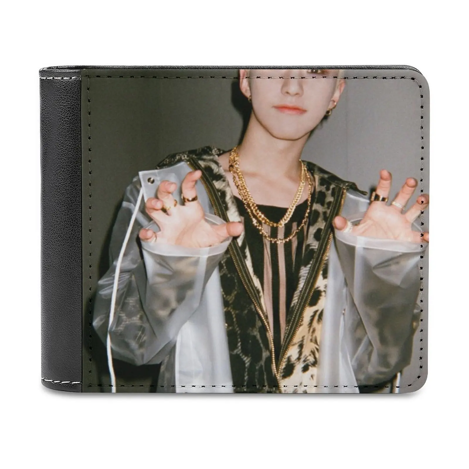 

Мужской кожаный кошелек Hoshi Horanghae, короткий кошелек для кредитных карт, Seventeen Svt Kpop Tiger Hoshi Soonyoung