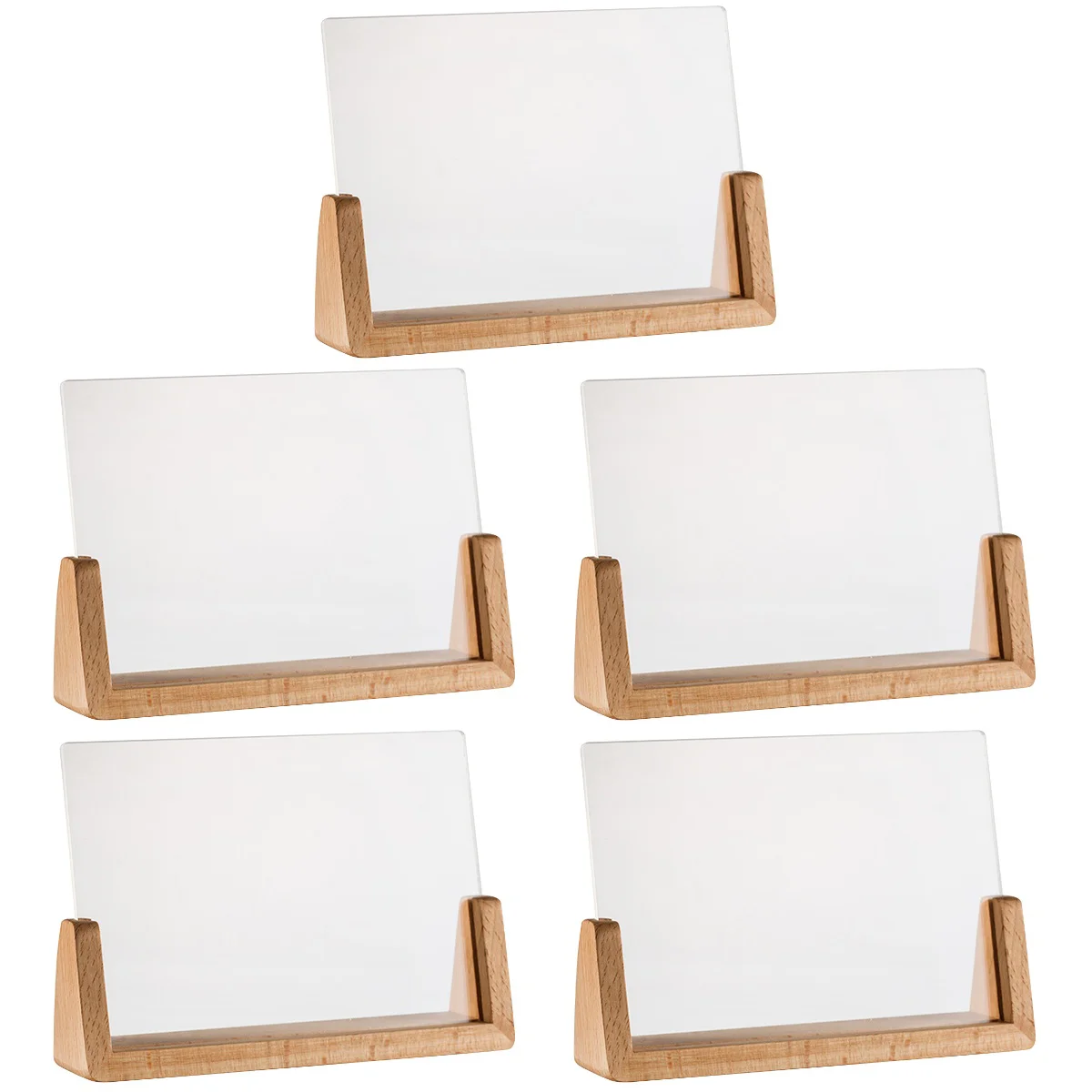 

5pcs Base Picture Frame Sign Display Board Label Showing Stand Holder
