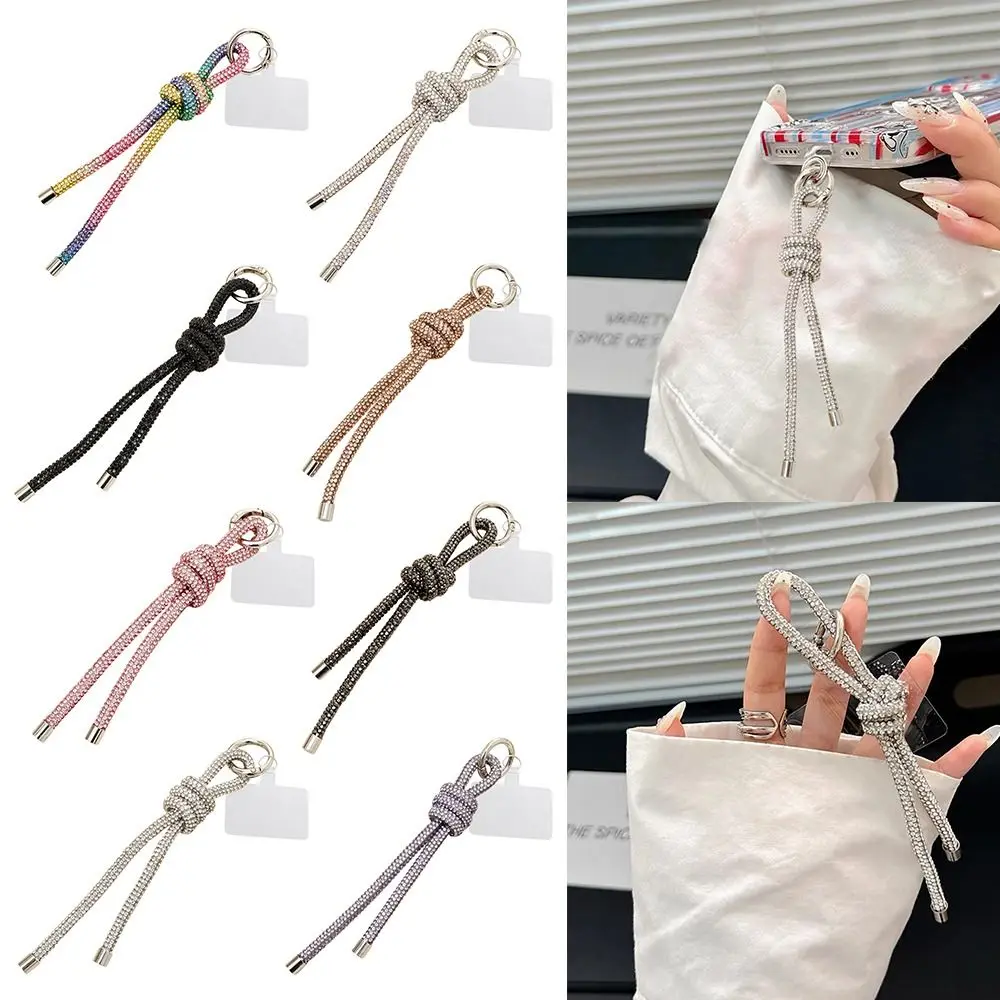 Модный блестящий ремешок для телефона сумка с подвеской и бриллиантами женский