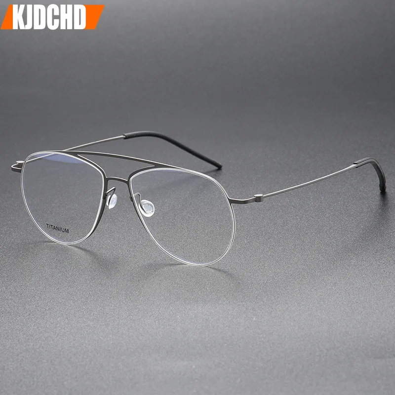 Классические очки Пилот титановая оправа для мужчин Дания бренд без винтов