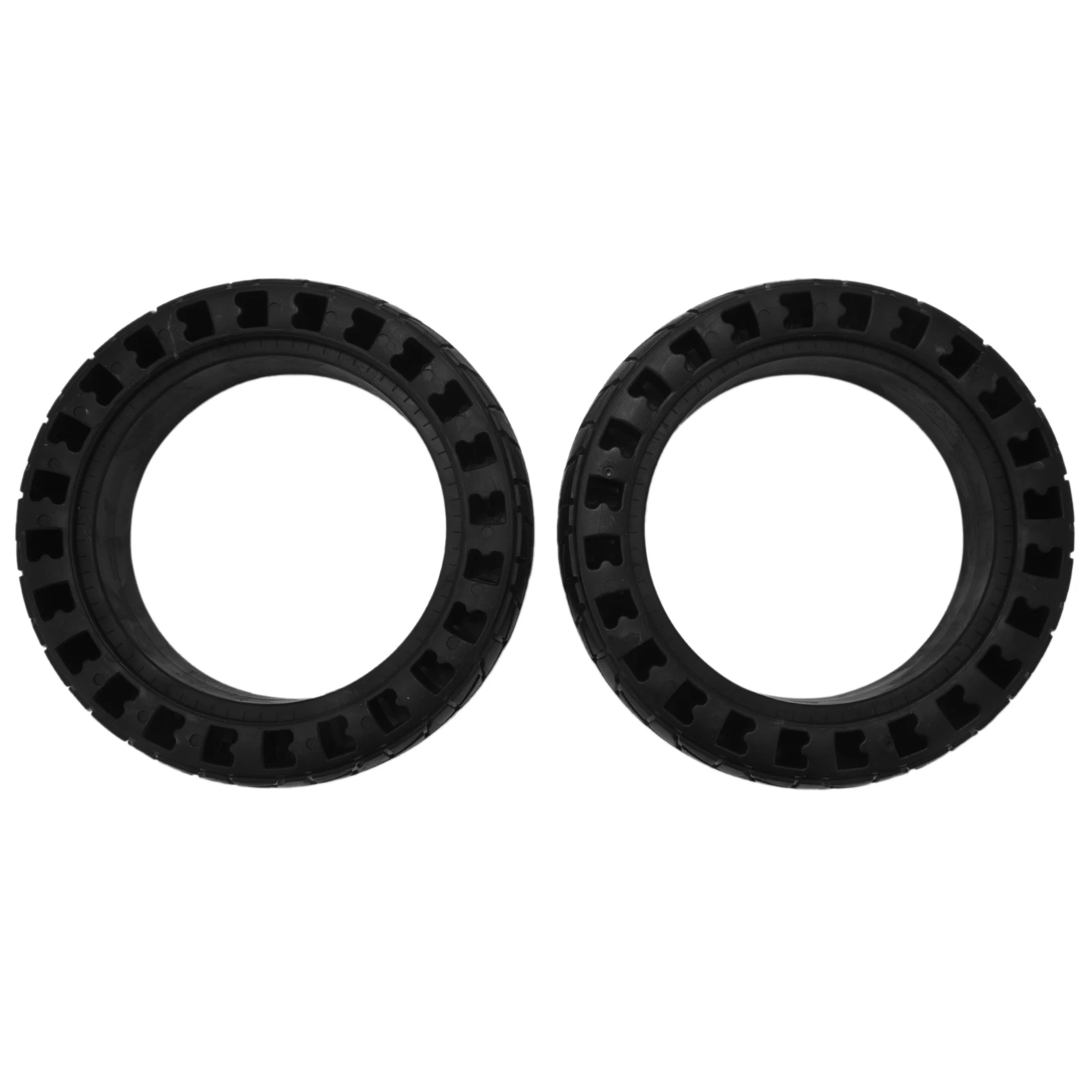 

2PCS Electric Scooter Solid Tyre Honeycomb Absorber Hollow Tire Durable Shock Tyre for Xiaomi M365 Pro Black