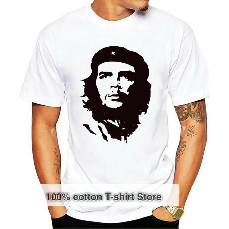 

2016 Designing Anti-Wrinkle Che Guevara T Shirt Men Funny Casual White Letters Short Sleeved Tops Hiphop Tees