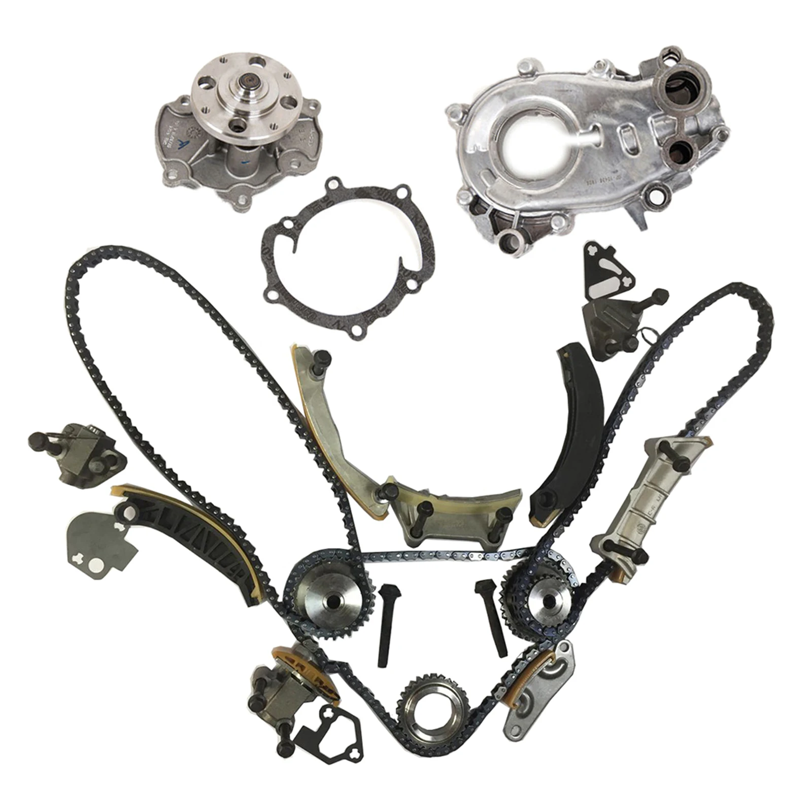 

New Timing Chain Kit & Water Pump Solenoid Valve Oil Pump for Chevrolet Cadillac Buick GMC Suzuki 12633451 12645465 12612838