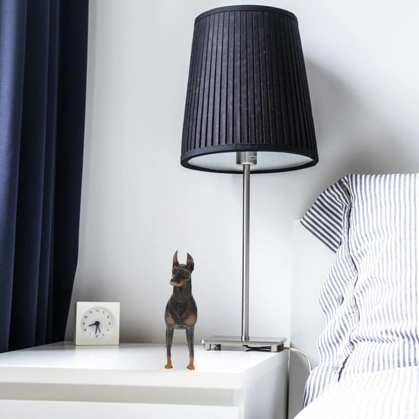 Украсьте имитацию добермана-пинчер детская игрушка реалистичная собака