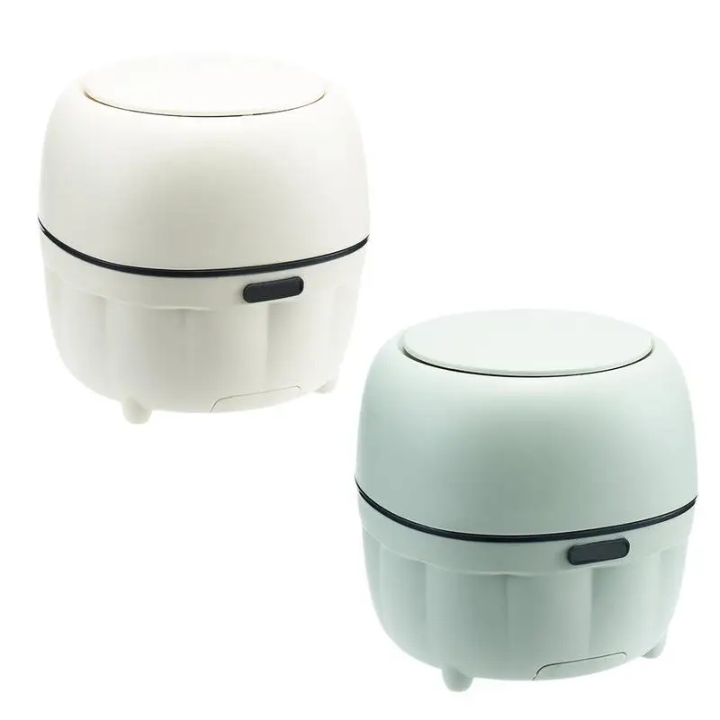 Mały kosz na śmieci z górną pokrywą Biurkowy Organizer do przechowywania Kosz tacą telefon blat stołu biurkowego