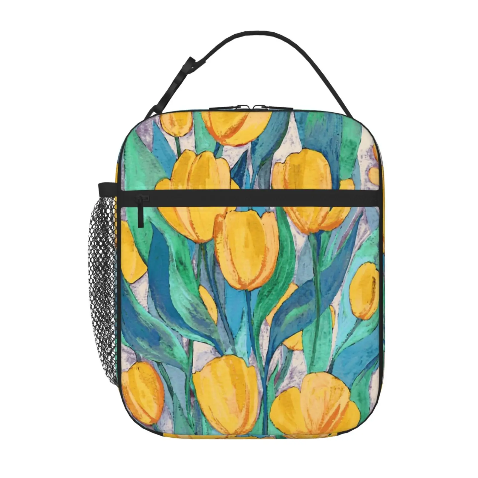 

Цветущий Золотой Тюльпан в гуашке, сумка для ланча