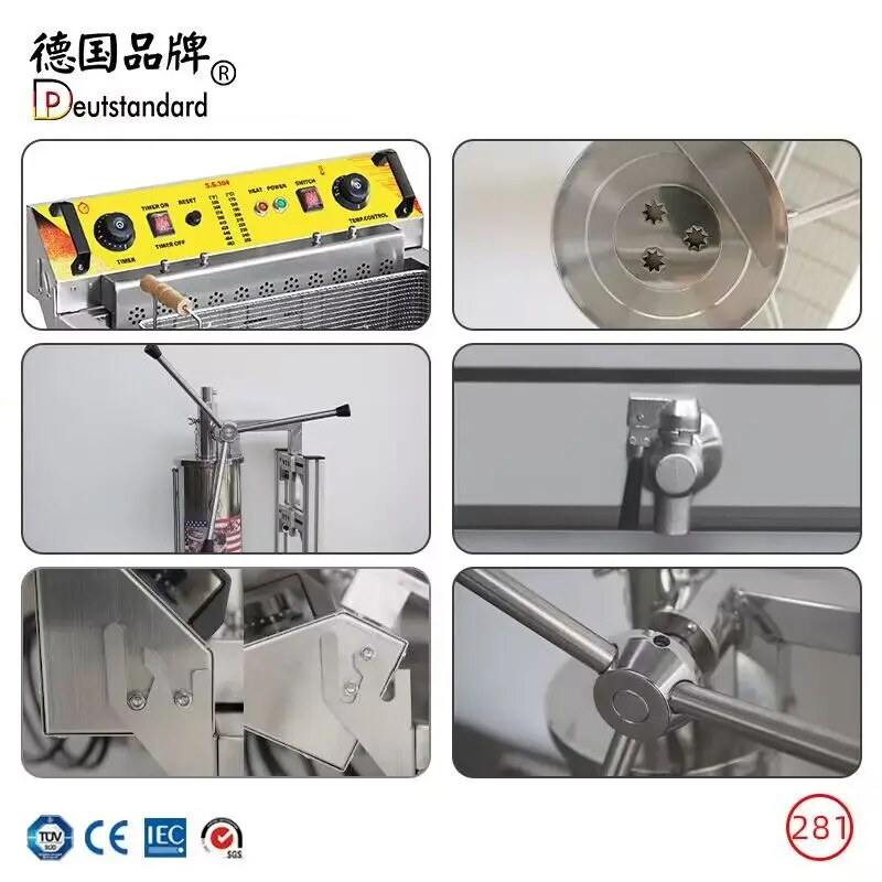 5 л фритюрница для быстрого приготовления ягод/фруктов Jizzy/Искусственная машина