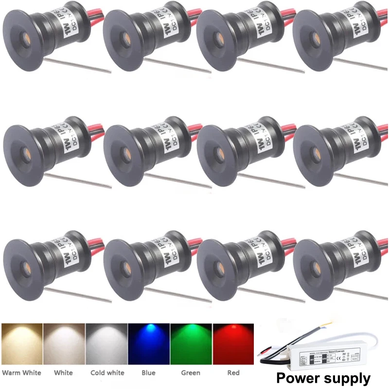 

Светодиодный мини-Светильник направленного света, уличная лампа для сада, ванной, коридора, потолочного светильника, освещение для спа, лампа освещения CE, 1 Вт, IP65, 12 В, 15 мм