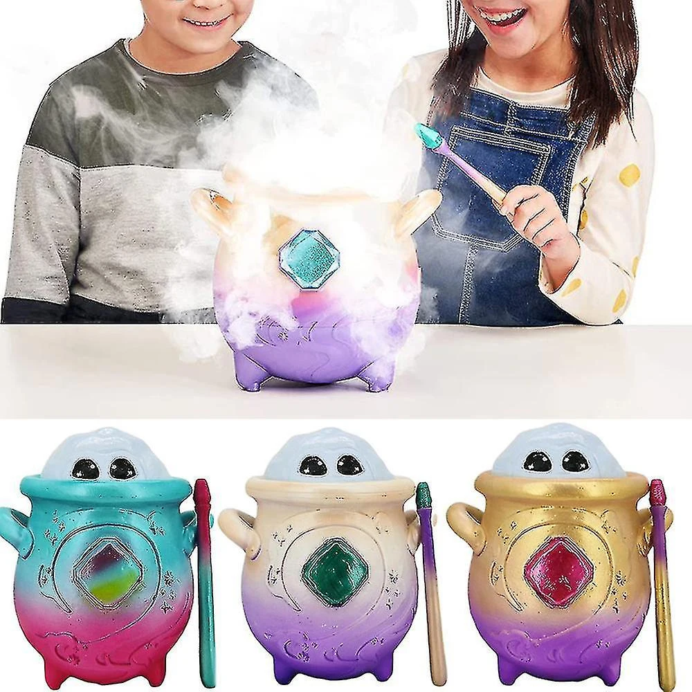 Magics Toy Mixies Pink Magical Misting Cauldron Mixed Magic Fog Pot Children Toys Birthday Gifts Home Decoration Children Toys