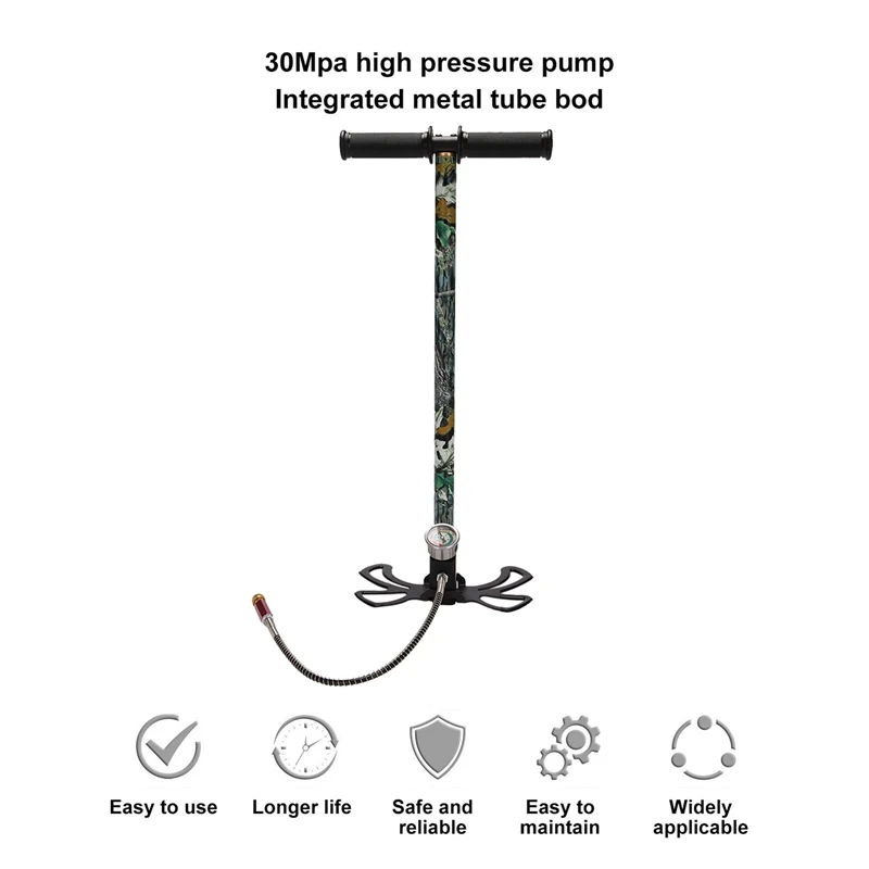 3-ступенчатый ручной насос PCP 300 бар 30 мпа 4500 фунт/кв. Дюйм для воздушного
