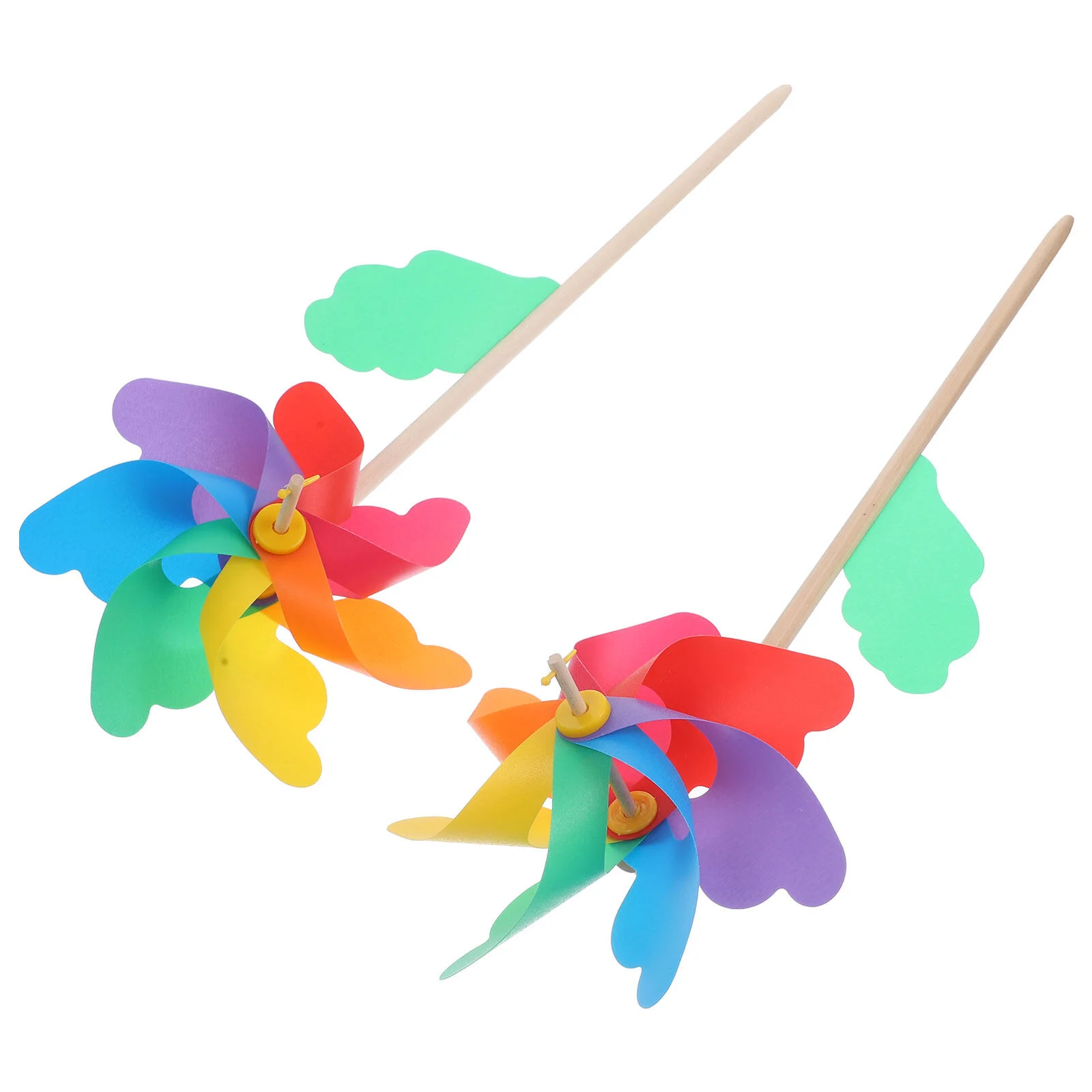 

Hexagonal Color Windmill Outdoor Windmills Playthings Colored Toys Child Kid Ornament