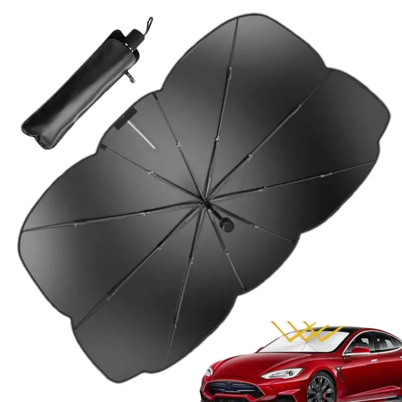 Складной зонт на лобовое стекло автомобиля УФ-защита для защита от солнца с