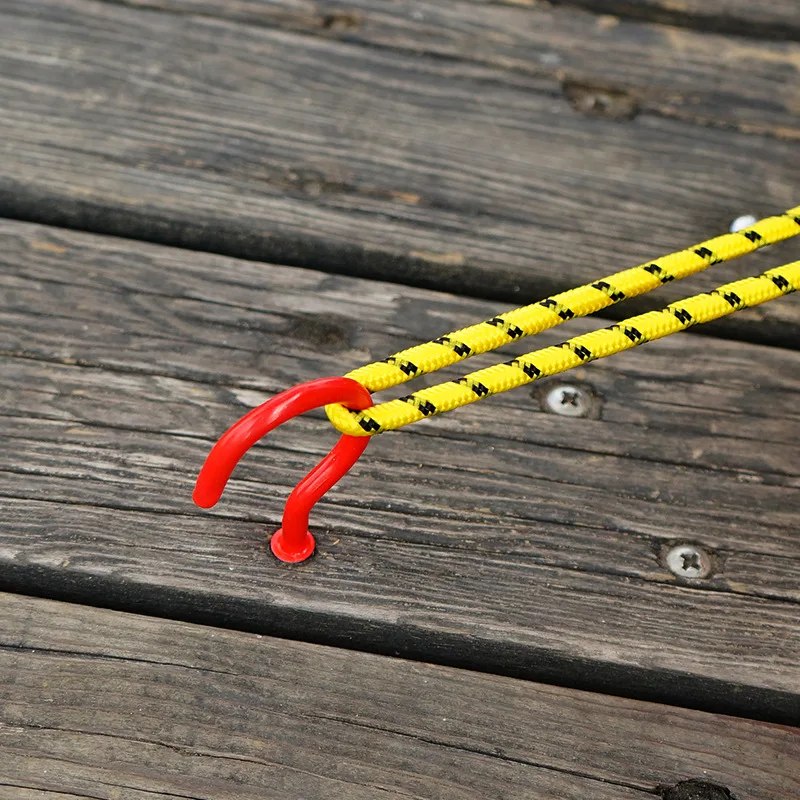 10 шт. уличная палатка с резьбой наземный гвоздь навес Тяговая веревка