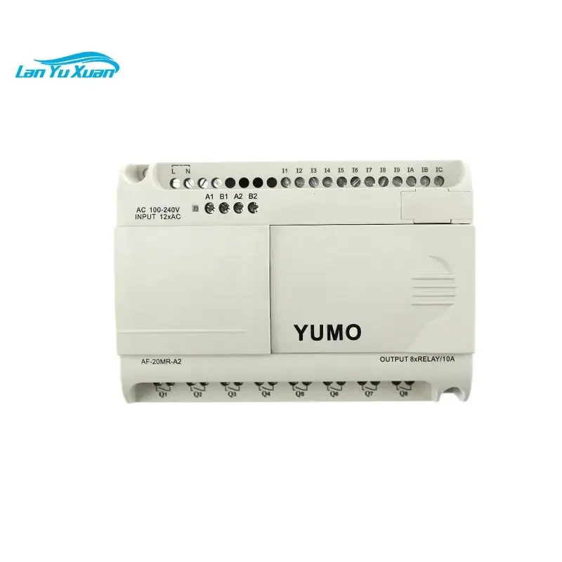 YUMO PLC AF-20MR-A2 12-точечный цифровой вход переменного тока 8-точечный релейный модуль