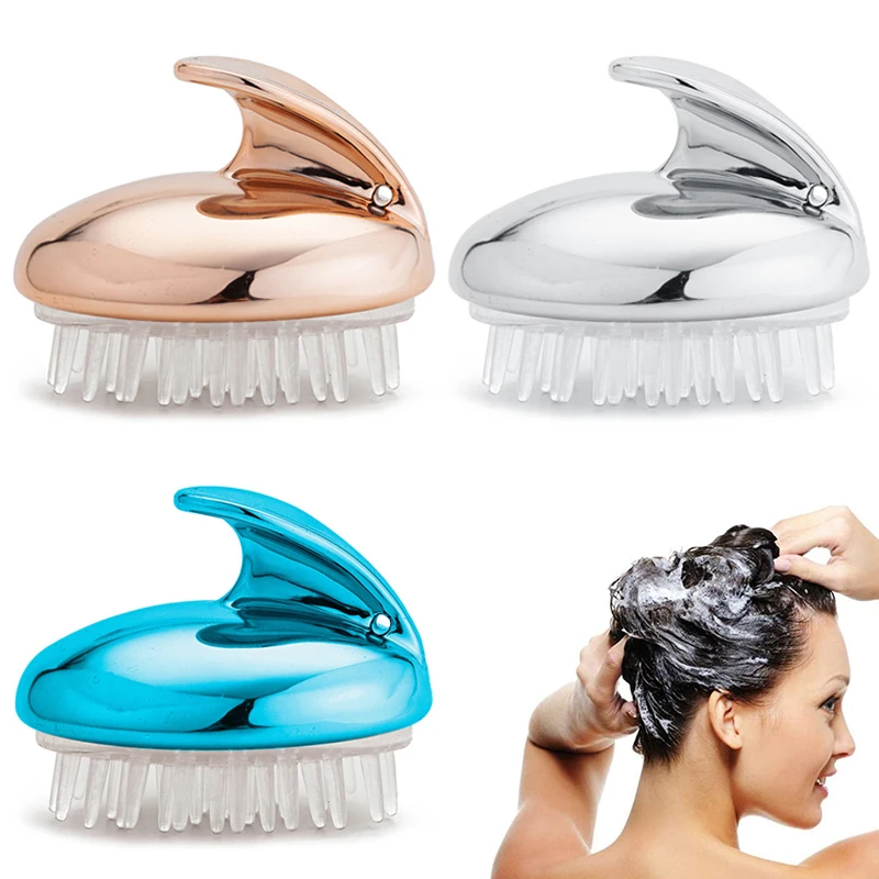 

Silicone Head Body To Wash Clean Hair Root Care Itching Scalp Massage Comb Soft Shower Brush Bath SPA Anti-Dandruff Shampoo Gel