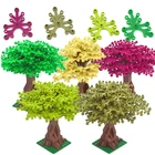 Строительные блоки для самостоятельного изготовления деревьев, зеленых кустов, цветов, травы, растений, сада