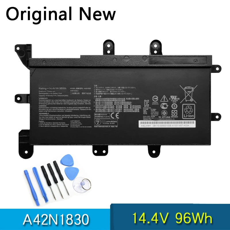 

NEW Original A42N1830 Laptop Battery For ASUS ROG G703GX-E5039T G703GXR-EV EV031T EV025R G703GX-XS98K EV029R EV028T EV015T