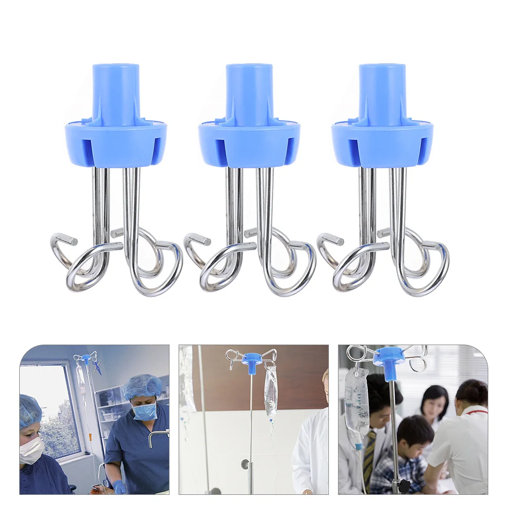 

3Pcs Infusion Rack Hanger Infusion Stand Hanger IV Pole Hook Infusion Stand Hook Infusion Stand Accessory Infusion Stand Parts